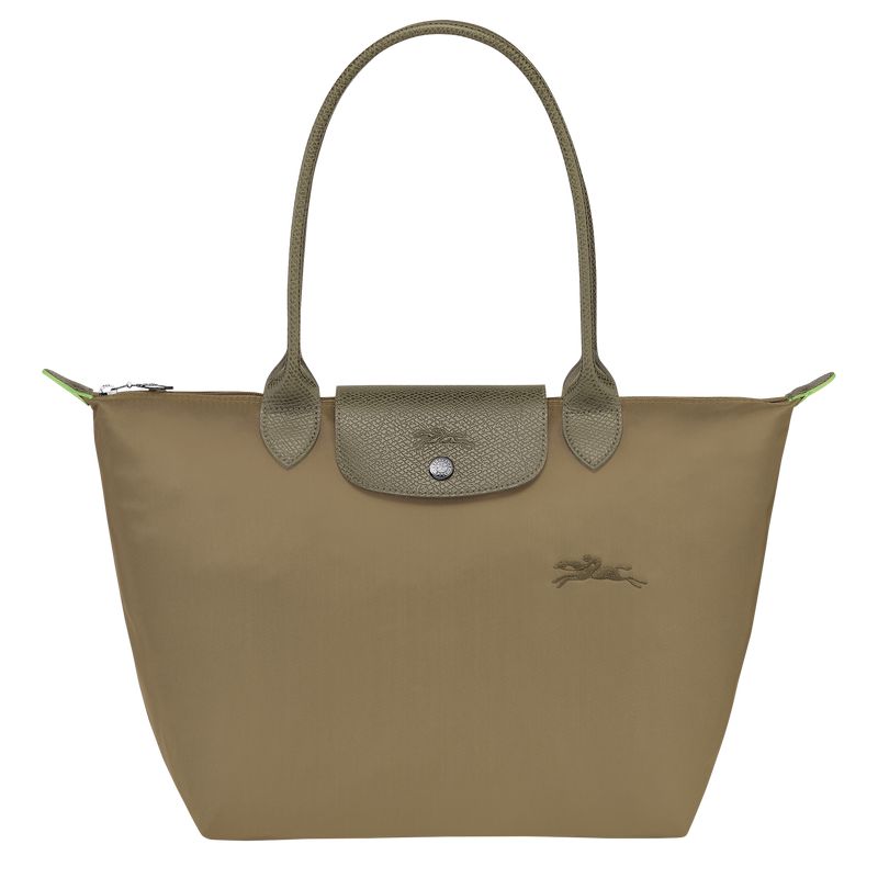 Women Longchamp Le Pliage Green M Tote Bag Olive | Thailand-570XQSAMT