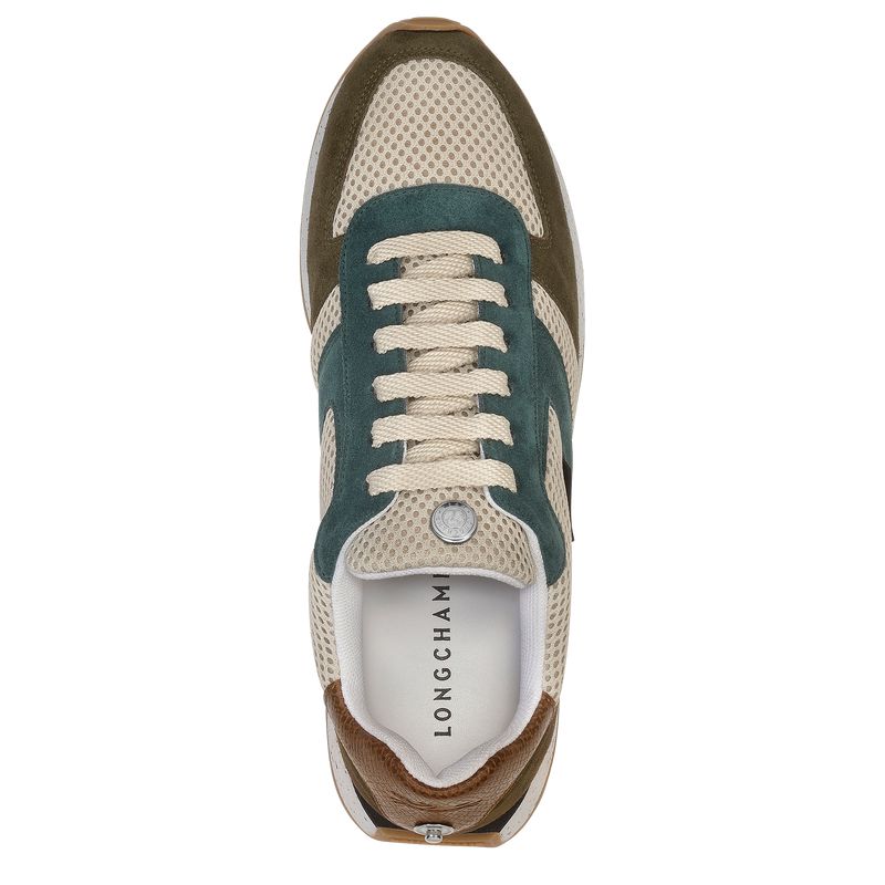 Women Longchamp Le Pliage Green Sneakers Olive / Blue | Thailand-657XPJBQY
