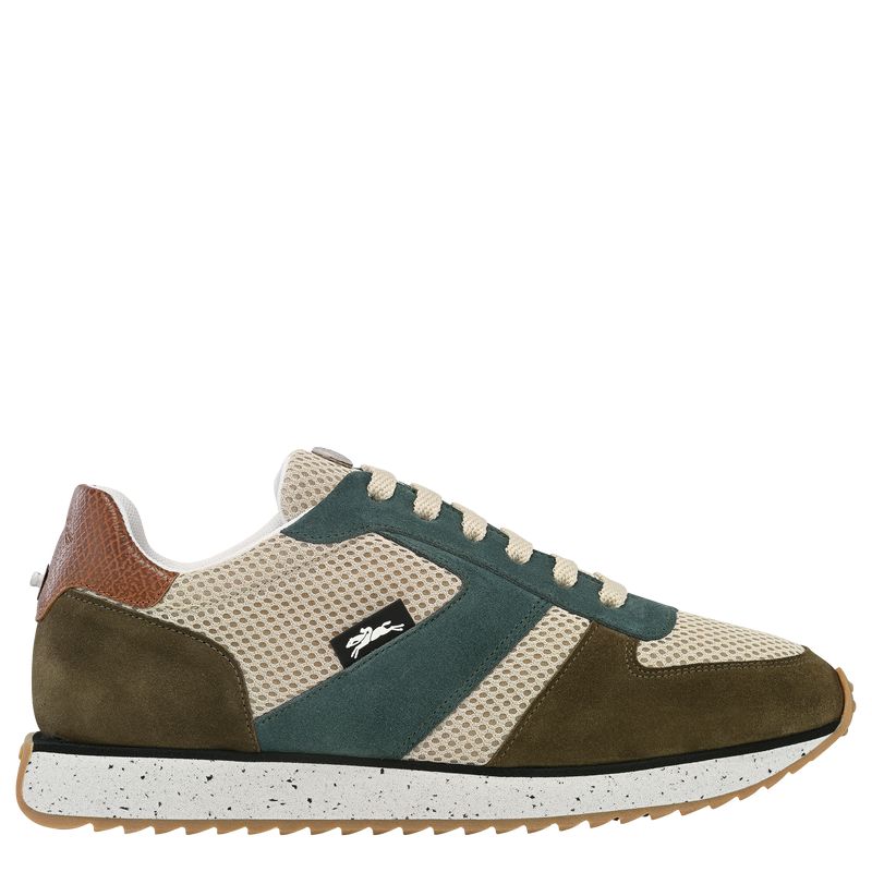 Women Longchamp Le Pliage Green Sneakers Olive / Blue | Thailand-657XPJBQY