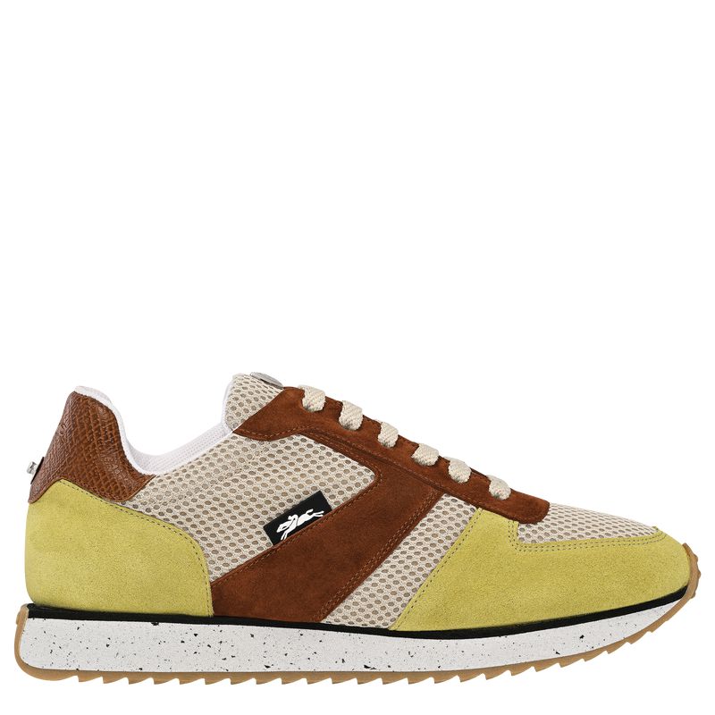 Women Longchamp Le Pliage Green Sneakers Light Green / Brown | Thailand-907XOZFTE