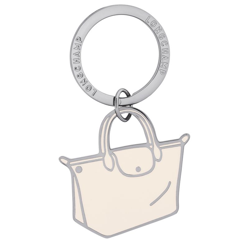 Women Longchamp Le Pliage Key Rings Cream | Thailand-386NEBKQC