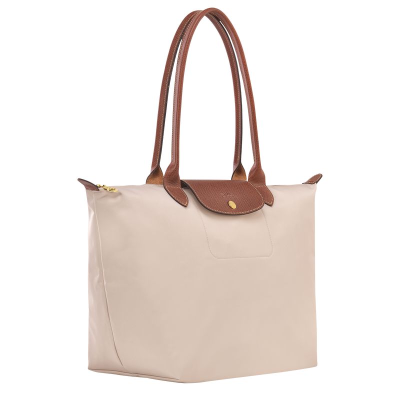 Women Longchamp Le Pliage Original L Tote Bag Beige | Thailand-836CFDPEJ