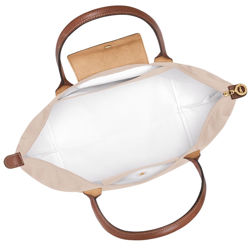 Women Longchamp Le Pliage Original L Tote Bag Beige | Thailand-836CFDPEJ