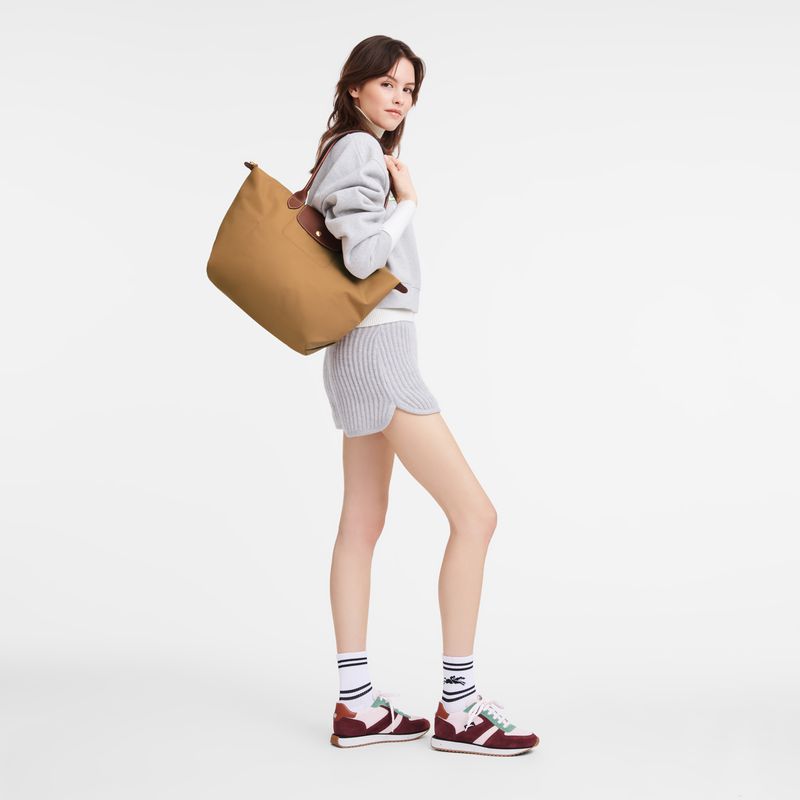 Women Longchamp Le Pliage Original L Tote Bag Brown | Thailand-132NPASWC