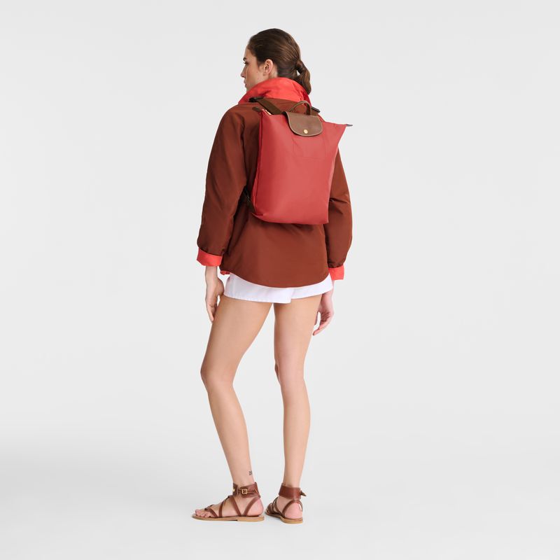 Women Longchamp Le Pliage Original M Backpack Pink | Thailand-081ZCFUOV