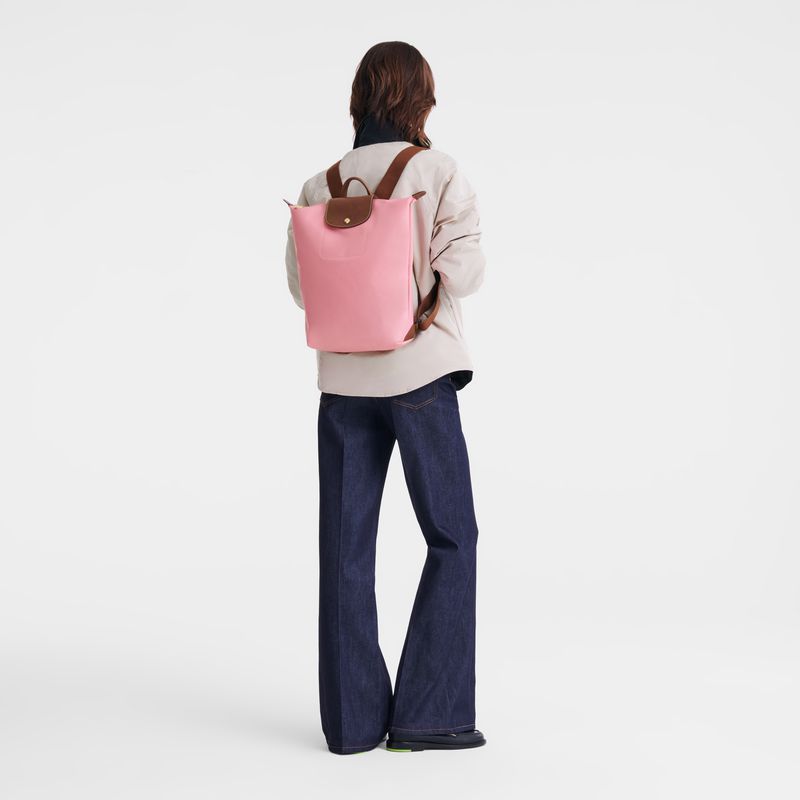 Women Longchamp Le Pliage Original M Backpack Pink | Thailand-280VYDOXS