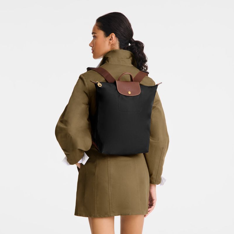 Women Longchamp Le Pliage Original M Backpack Black | Thailand-103ILNBJM
