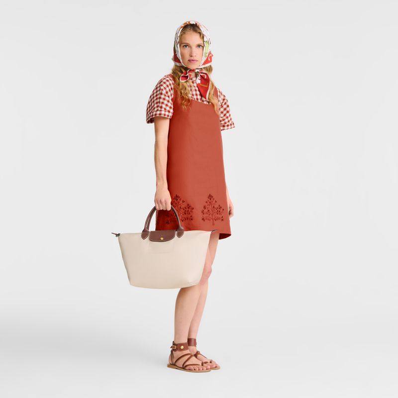 Women Longchamp Le Pliage Original M Handbag Beige | Thailand-293KIYUHQ