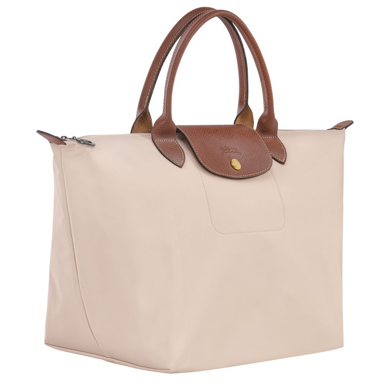 Women Longchamp Le Pliage Original M Handbag Beige | Thailand-293KIYUHQ