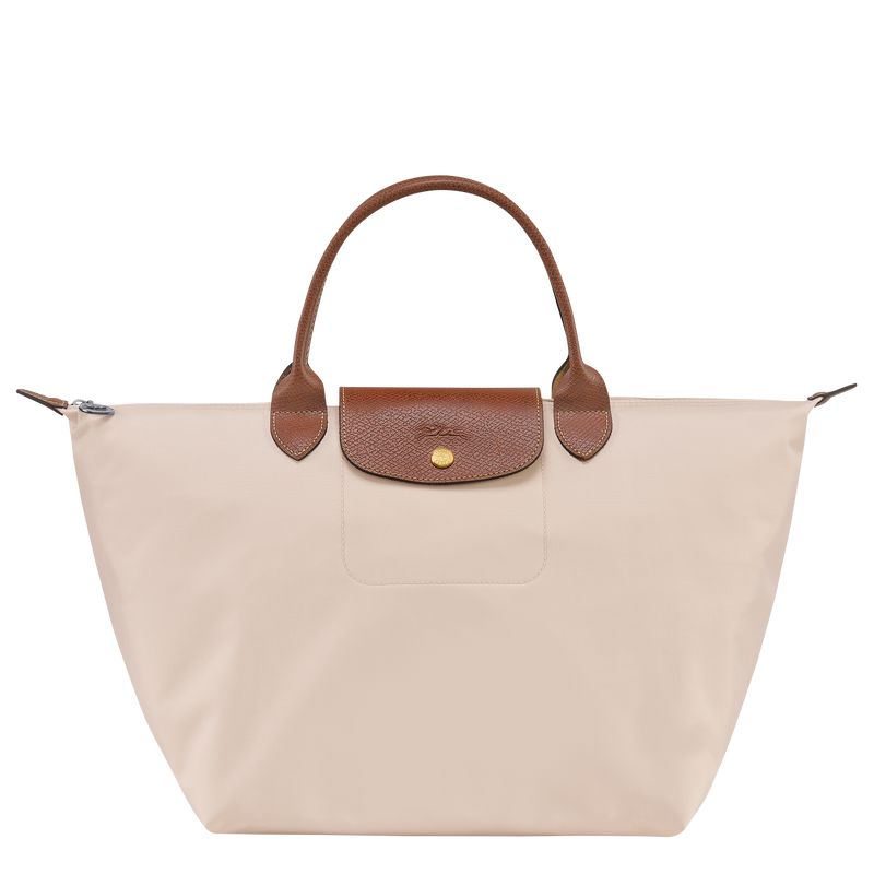 Women Longchamp Le Pliage Original M Handbag Beige | Thailand-293KIYUHQ