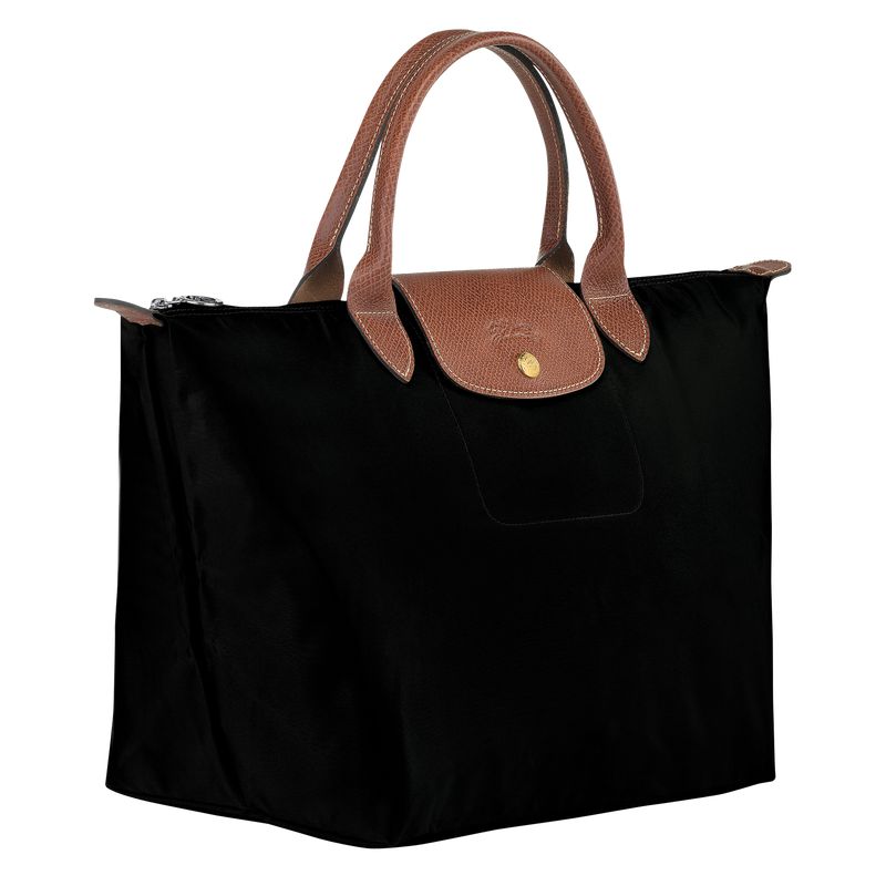 Women Longchamp Le Pliage Original M Handbag Black | Thailand-617UFSPDC