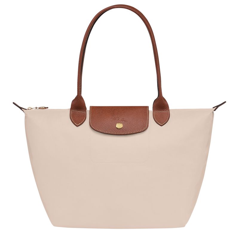 Women Longchamp Le Pliage Original M Tote Bag Beige | Thailand-397GPOTUQ