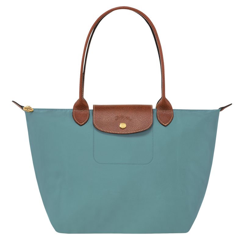 Women Longchamp Le Pliage Original M Tote Bag Blue | Thailand-765MZOQYH