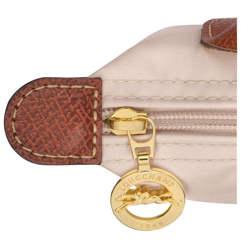Women Longchamp Le Pliage Original With Handle Pouch Beige | Thailand-549TMJYXI