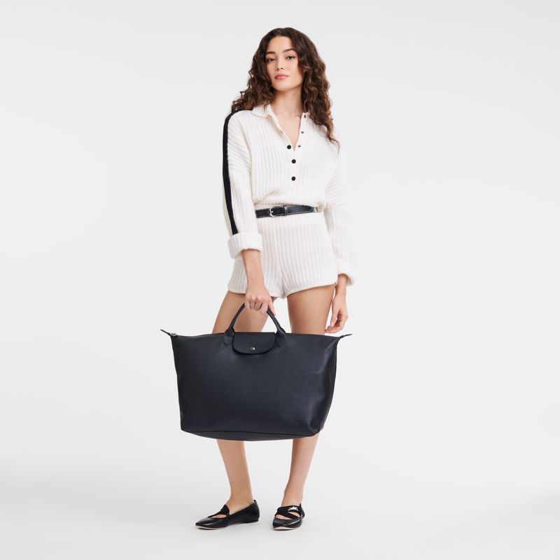 Women Longchamp Le Pliage Xtra L Travel Bag Black | Thailand-615DLYGIH