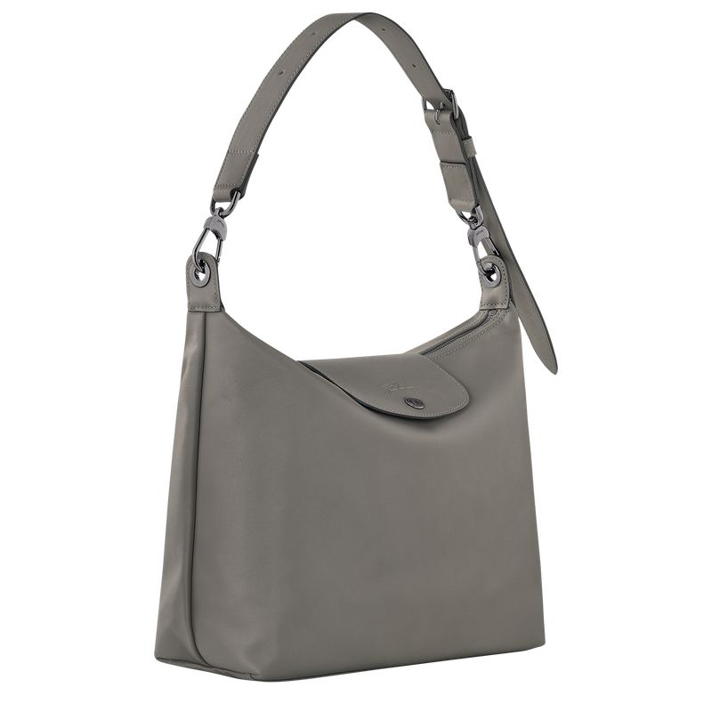 Women Longchamp Le Pliage Xtra M Hobo Bag Grey | Thailand-352QHVIUR