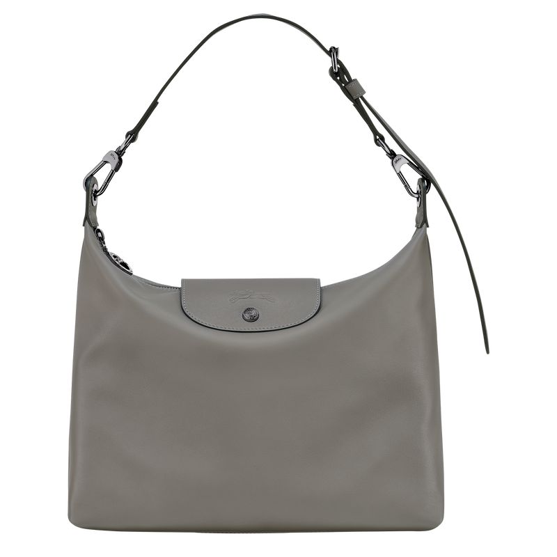 Women Longchamp Le Pliage Xtra M Hobo Bag Grey | Thailand-352QHVIUR