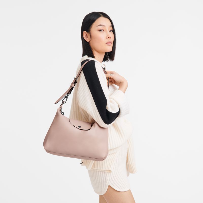 Women Longchamp Le Pliage Xtra M Hobo Bag Beige | Thailand-543EOCWIN