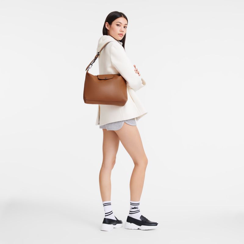 Women Longchamp Le Pliage Xtra M Hobo Bag Brown | Thailand-519PSVGZF