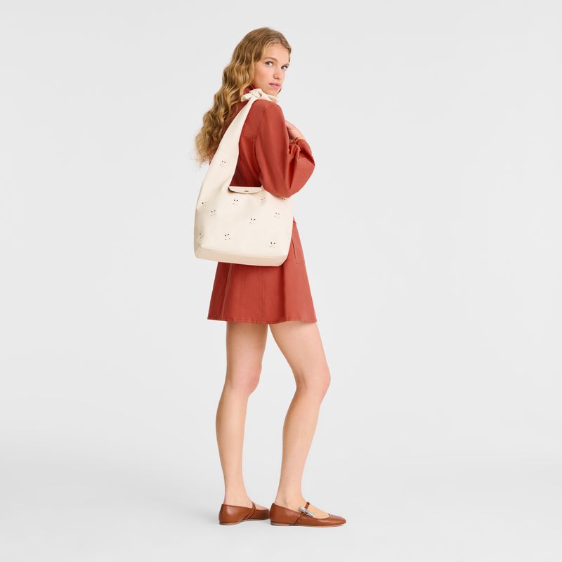 Women Longchamp Le Pliage Xtra M Shoulder Bag Cream | Thailand-570IUBQMP