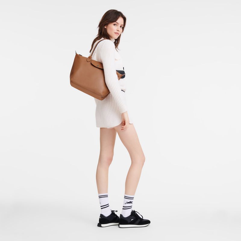 Women Longchamp Le Pliage Xtra M Tote Bag Brown | Thailand-604NCHYIM