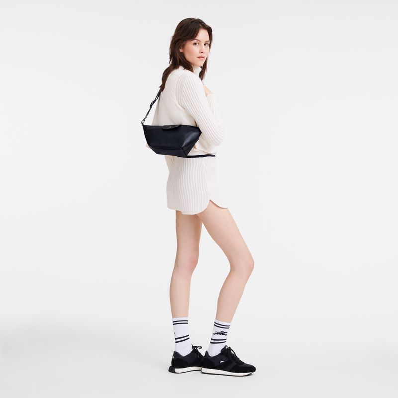 Women Longchamp Le Pliage Xtra Xs Crossbody Bag Black | Thailand-418NPDJIA