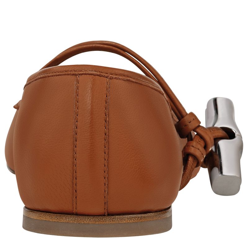 Women Longchamp Le Roseau Ballerinas Brown | Thailand-583CUPRFH