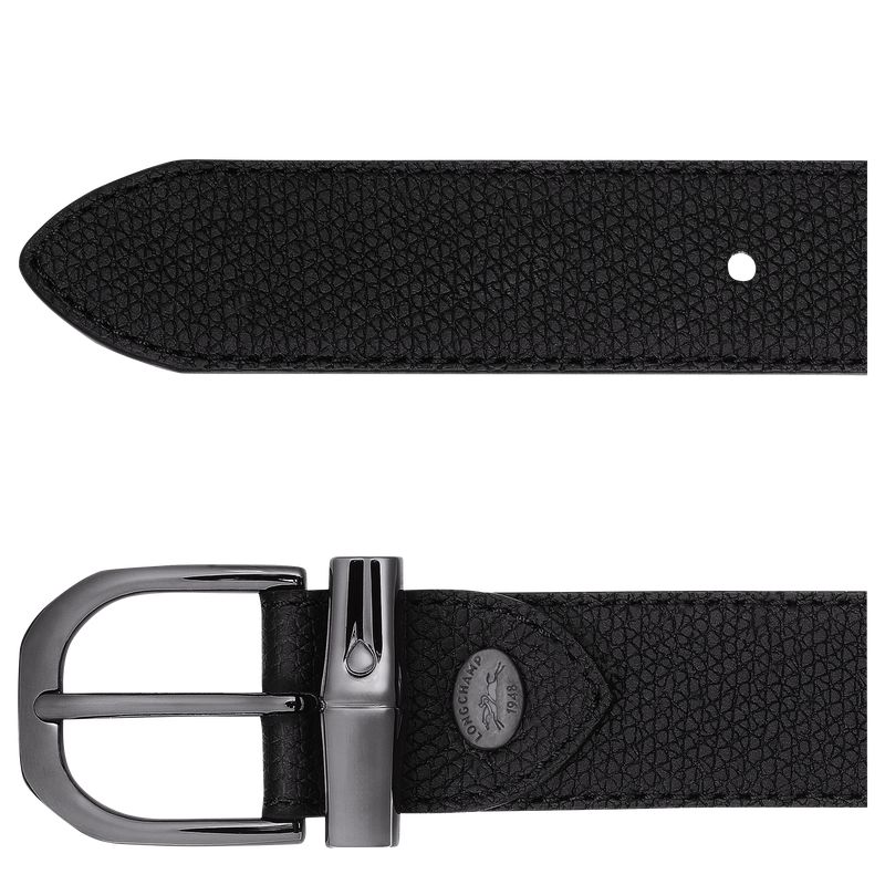 Women Longchamp Le Roseau Belt Black | Thailand-506EYZMUC