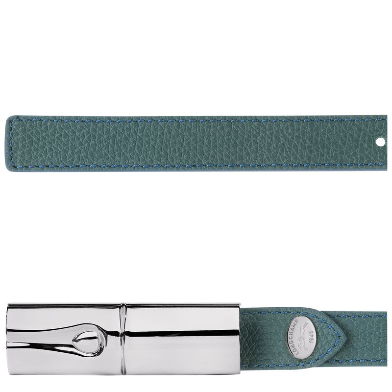Women Longchamp Le Roseau Belt Blue Green | Thailand-057XQOMEZ