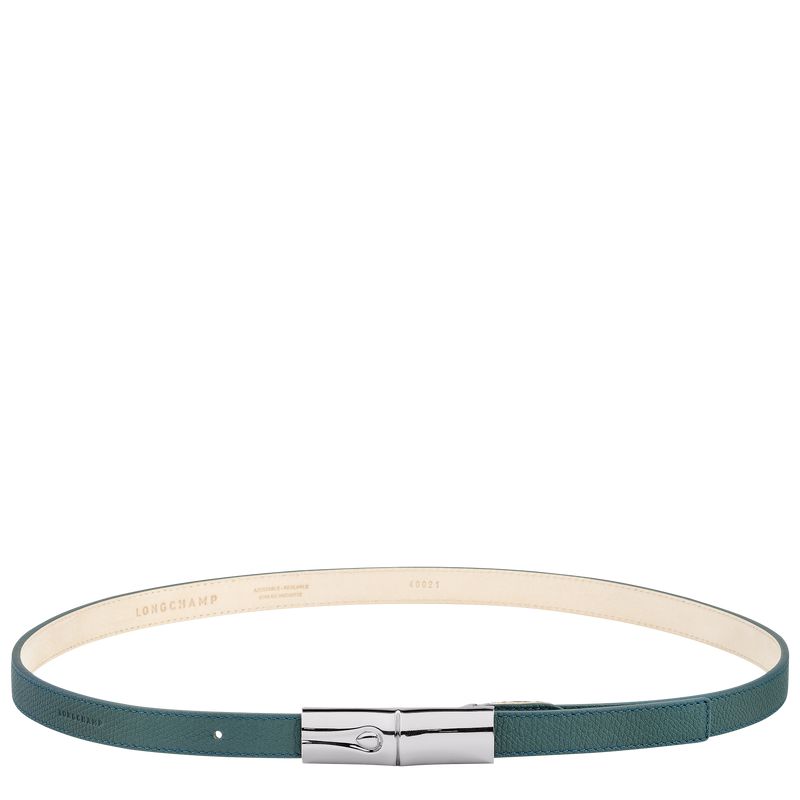 Women Longchamp Le Roseau Belt Blue Green | Thailand-057XQOMEZ