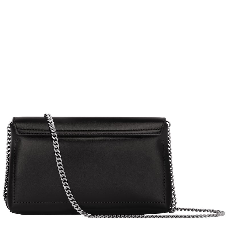 Women Longchamp Le Roseau Clutch Black | Thailand-561CEHUTK