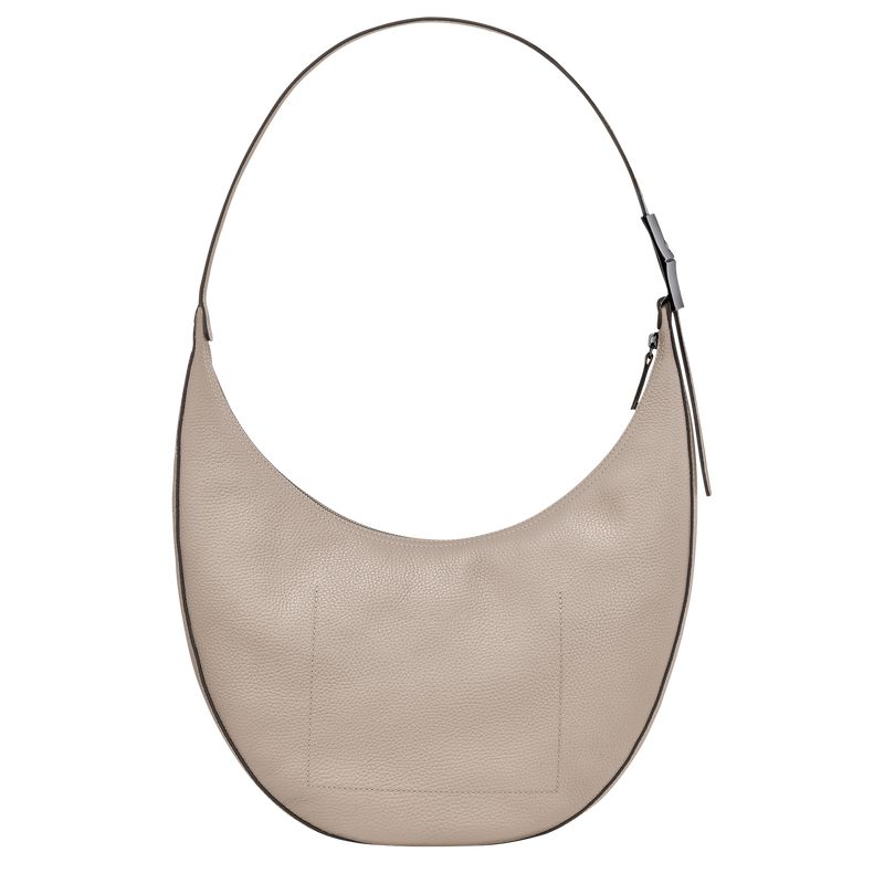 Women Longchamp Le Roseau Essential L Crossbody Bag Beige | Thailand-598YFEAVB