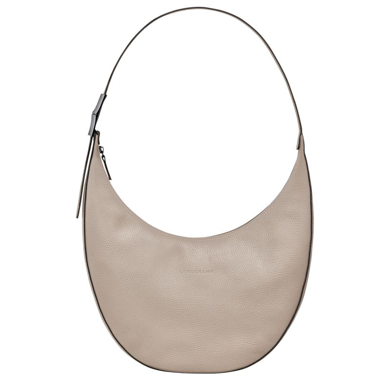 Women Longchamp Le Roseau Essential L Crossbody Bag Beige | Thailand-598YFEAVB