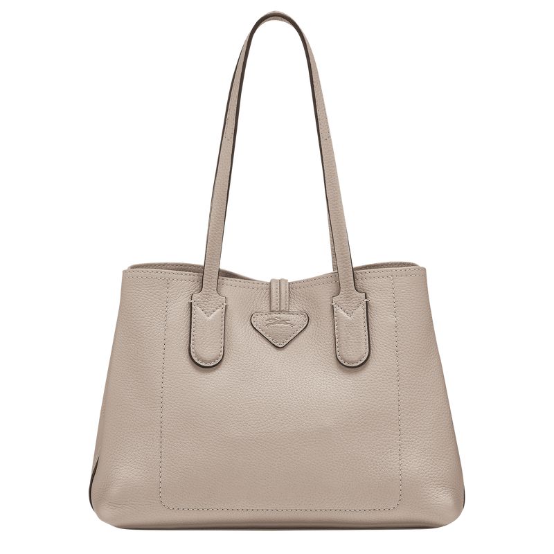 Women Longchamp Le Roseau Essential M Tote Bag Beige | Thailand-319AENTDK