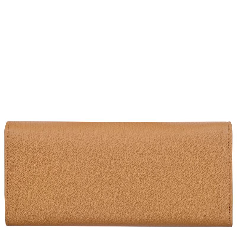 Women Longchamp Le Roseau Flap Wallet Brown | Thailand-584FLBWHA