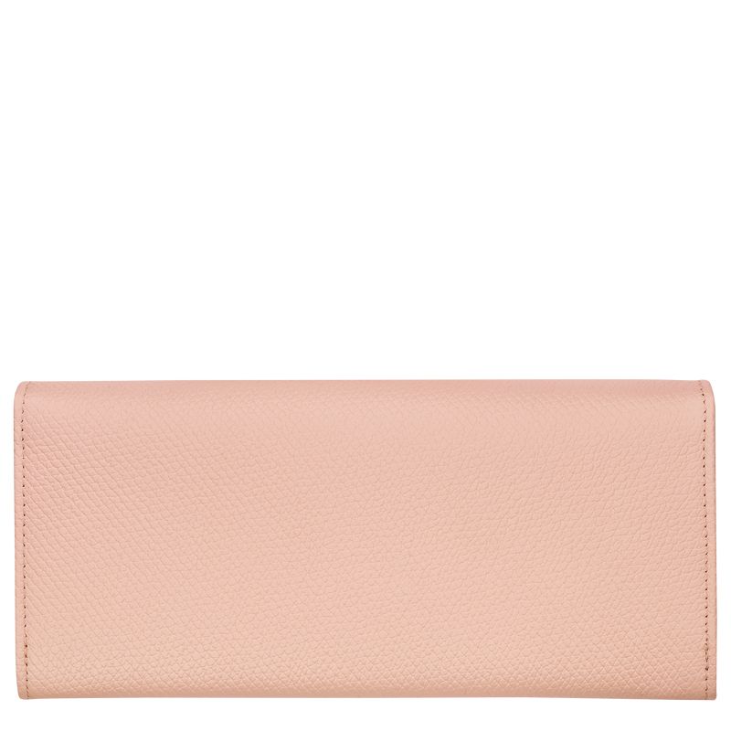 Women Longchamp Le Roseau Flap Wallet Rose | Thailand-705PKWDXL