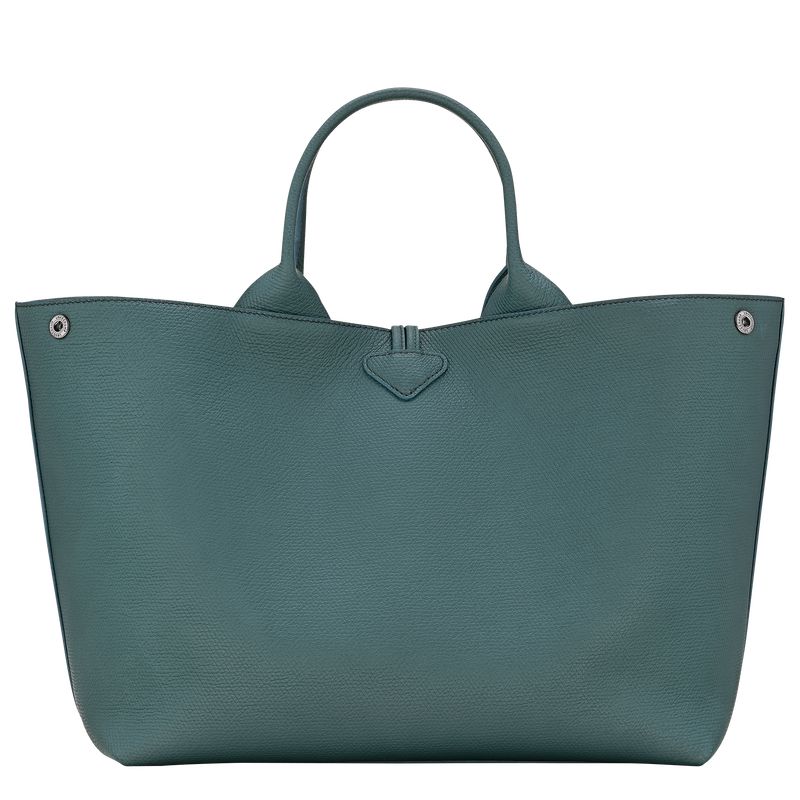 Women Longchamp Le Roseau L Handbag Blue Green | Thailand-817IUNXDQ
