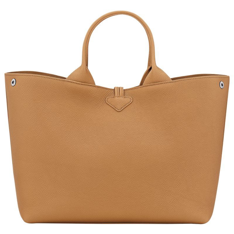 Women Longchamp Le Roseau L Handbag Brown | Thailand-962UKPODM
