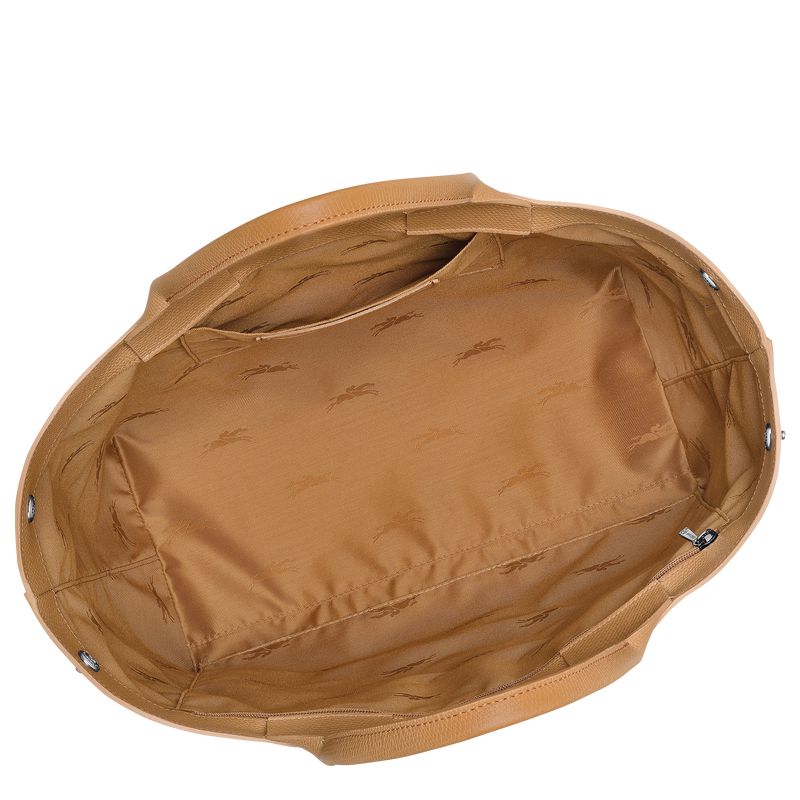 Women Longchamp Le Roseau L Handbag Brown | Thailand-962UKPODM