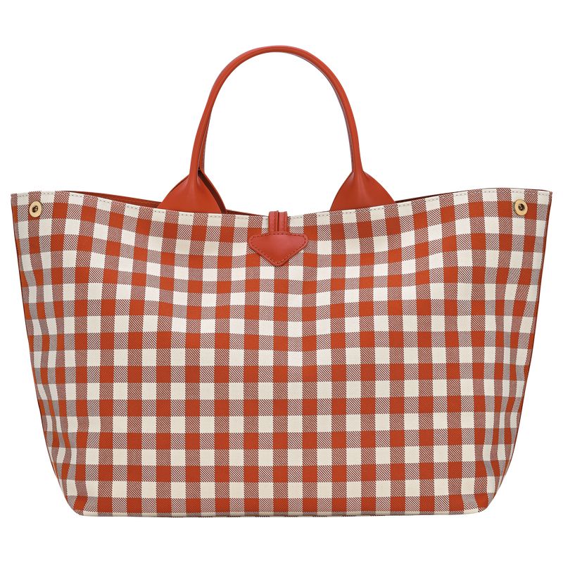 Women Longchamp Le Roseau L Handbag Orange | Thailand-063YSGJVC