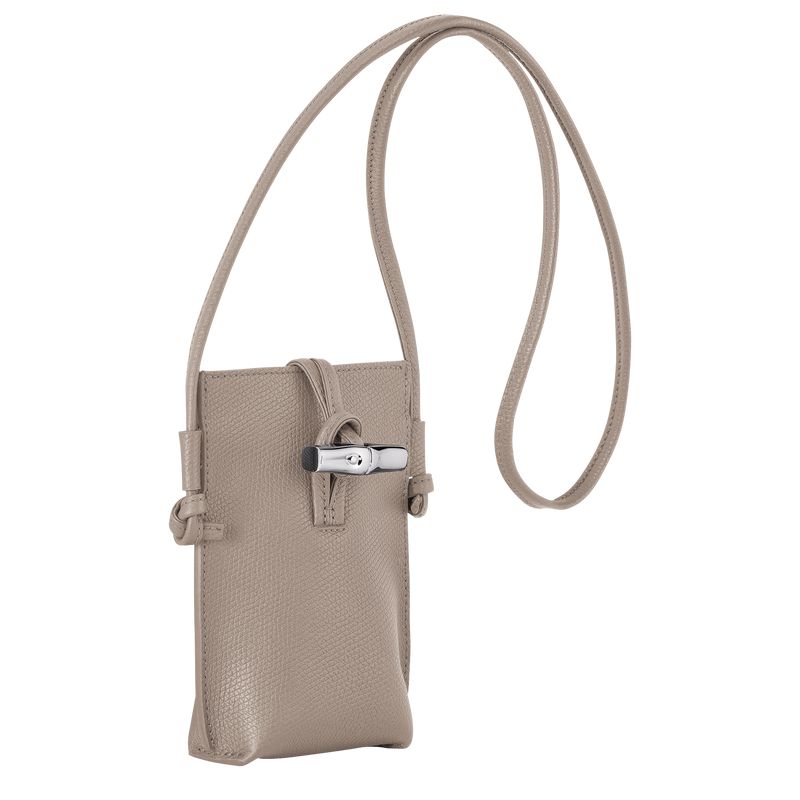Women Longchamp Le Roseau Phone Case Beige | Thailand-809BYDXGF