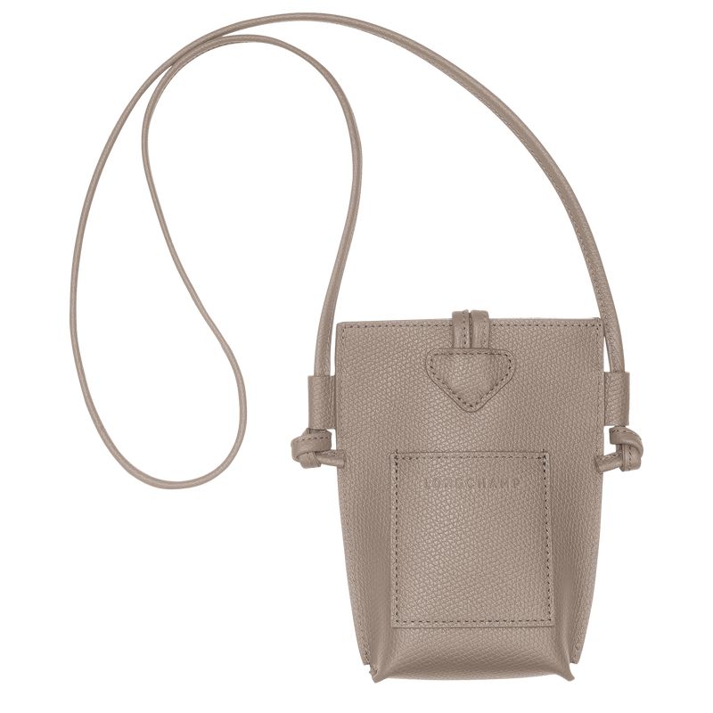 Women Longchamp Le Roseau Phone Case Beige | Thailand-809BYDXGF