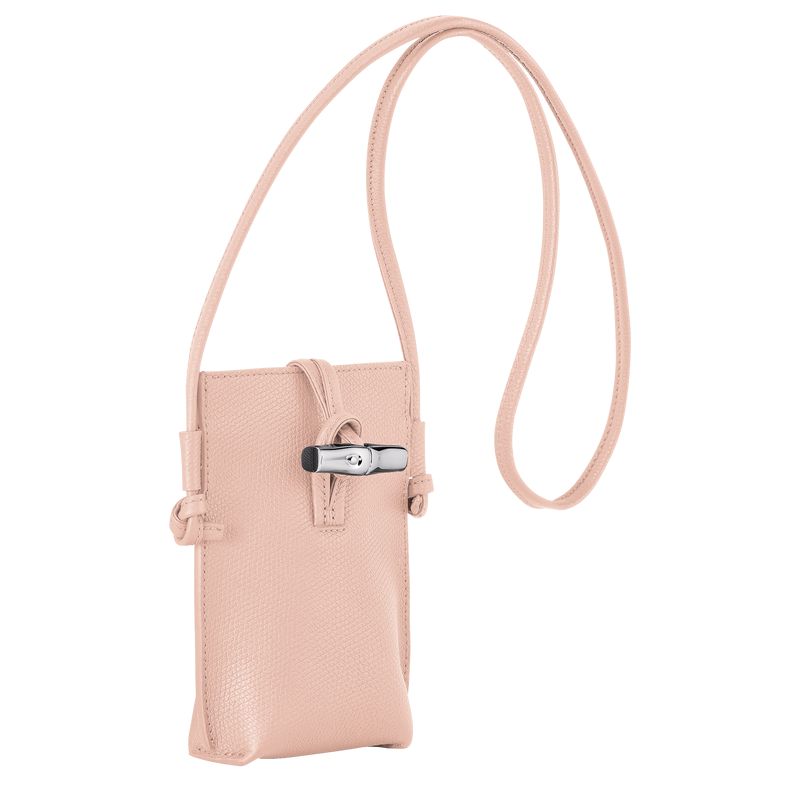 Women Longchamp Le Roseau Phone Case Rose | Thailand-967KYWITM