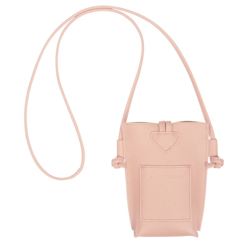 Women Longchamp Le Roseau Phone Case Rose | Thailand-967KYWITM