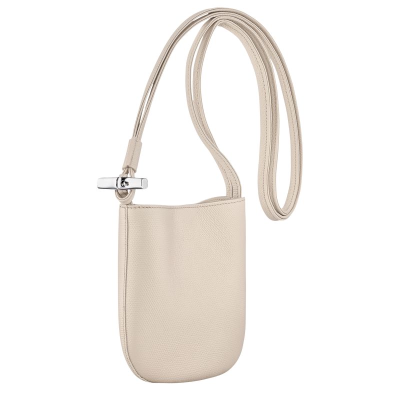 Women Longchamp Le Roseau S Crossbody Bag Beige | Thailand-804TVNSED
