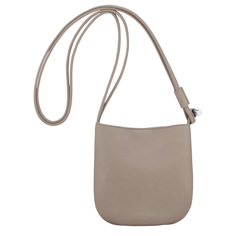 Women Longchamp Le Roseau S Crossbody Bag Beige | Thailand-712DBRFSK