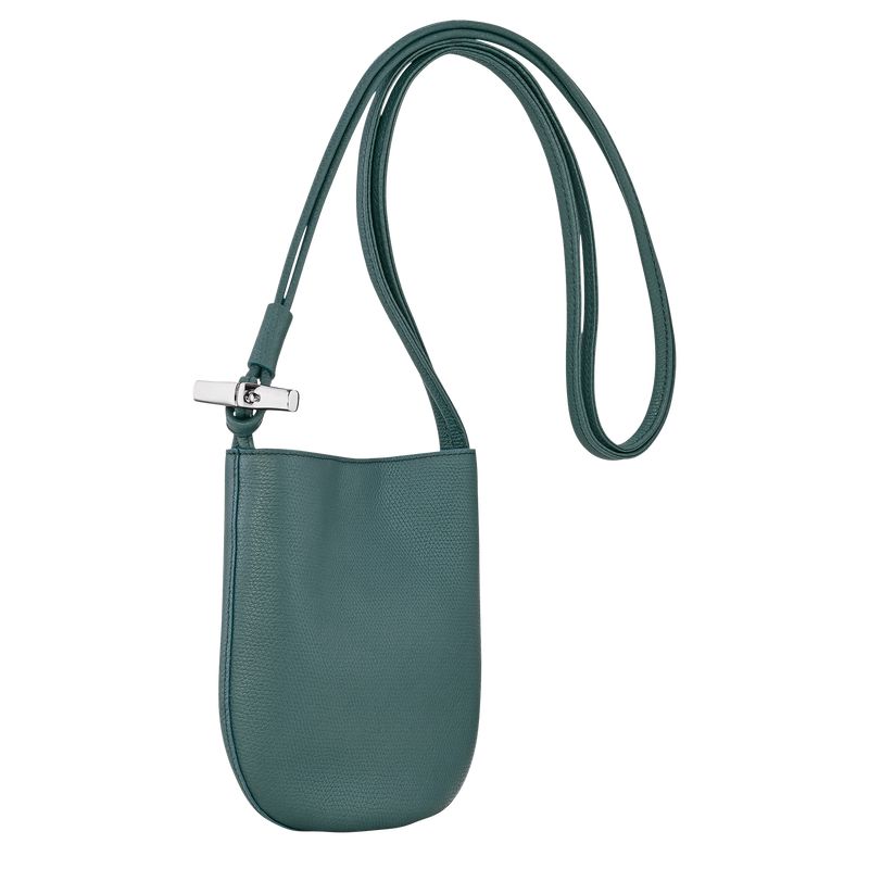 Women Longchamp Le Roseau S Crossbody Bag Blue Green | Thailand-429ODSPBX