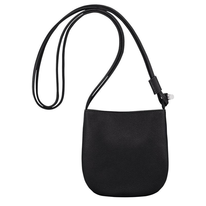 Women Longchamp Le Roseau S Crossbody Bag Black | Thailand-603XRNLMW