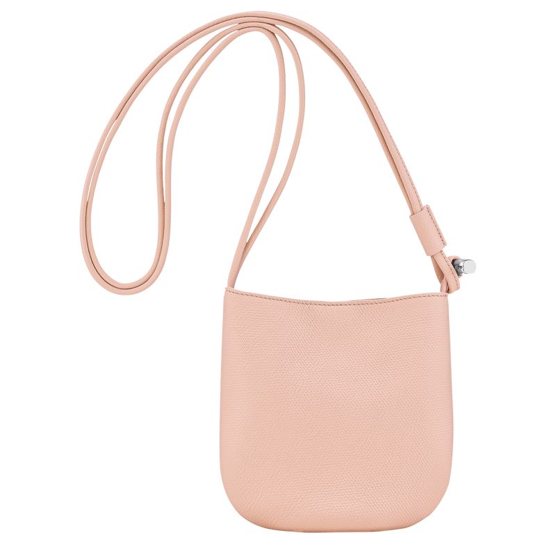 Women Longchamp Le Roseau S Crossbody Bag Light Rose | Thailand-137WUGZAS