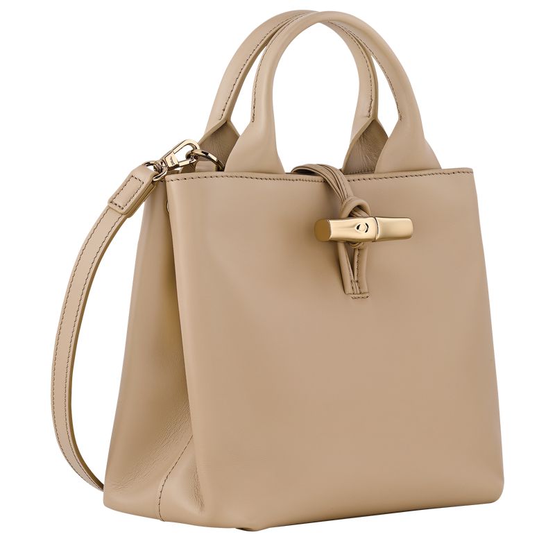 Women Longchamp Le Roseau S Handbag Beige | Thailand-169UHOBYP